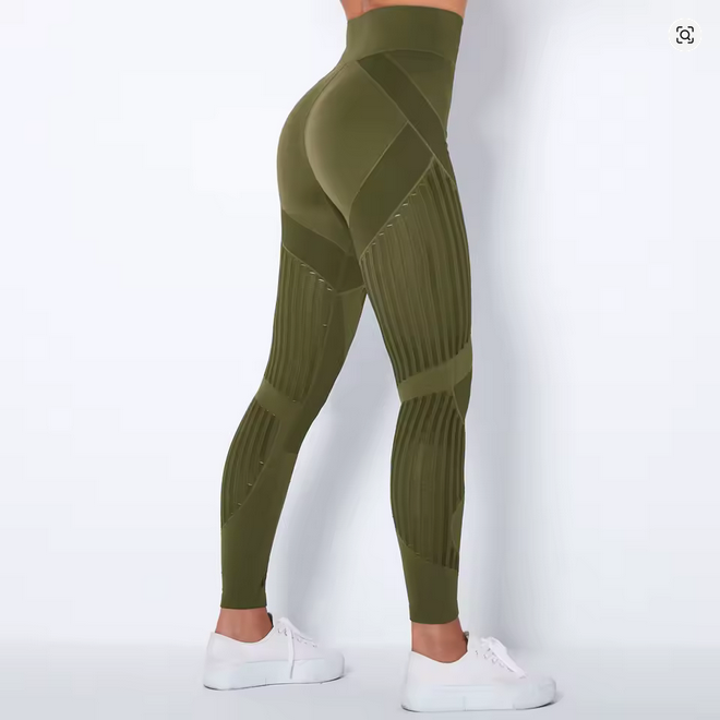 Yüksek Bel Dikişsiz Yoga Taytı